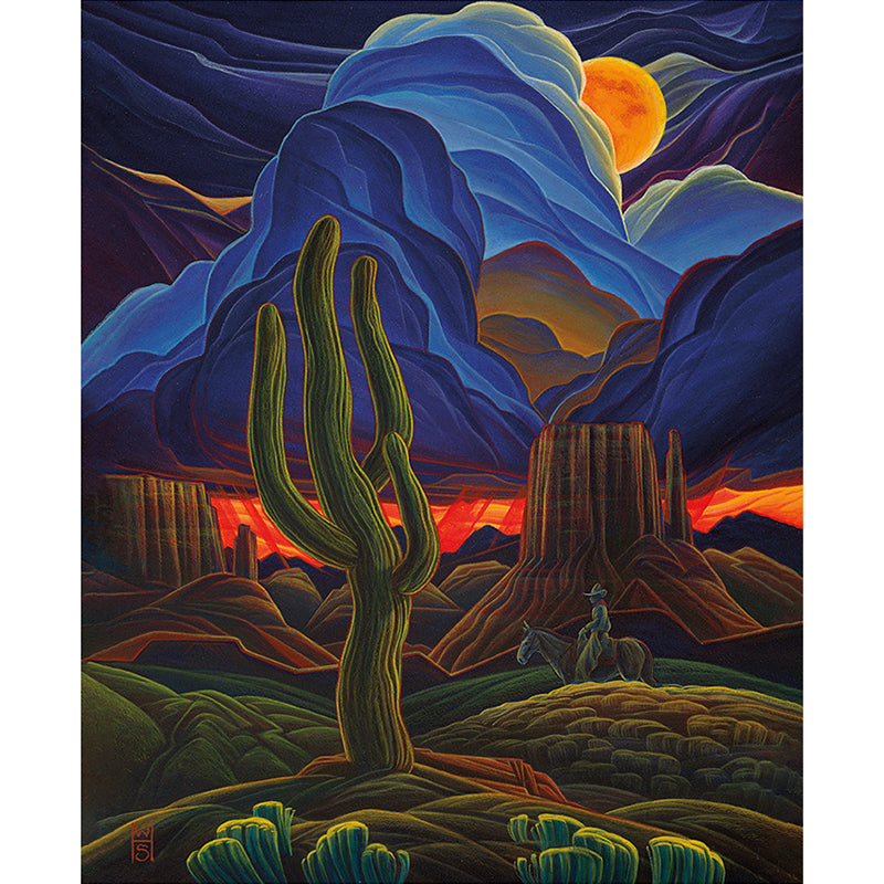 Western Reflections 35 ½" Moonlit Trail Panel Multi
