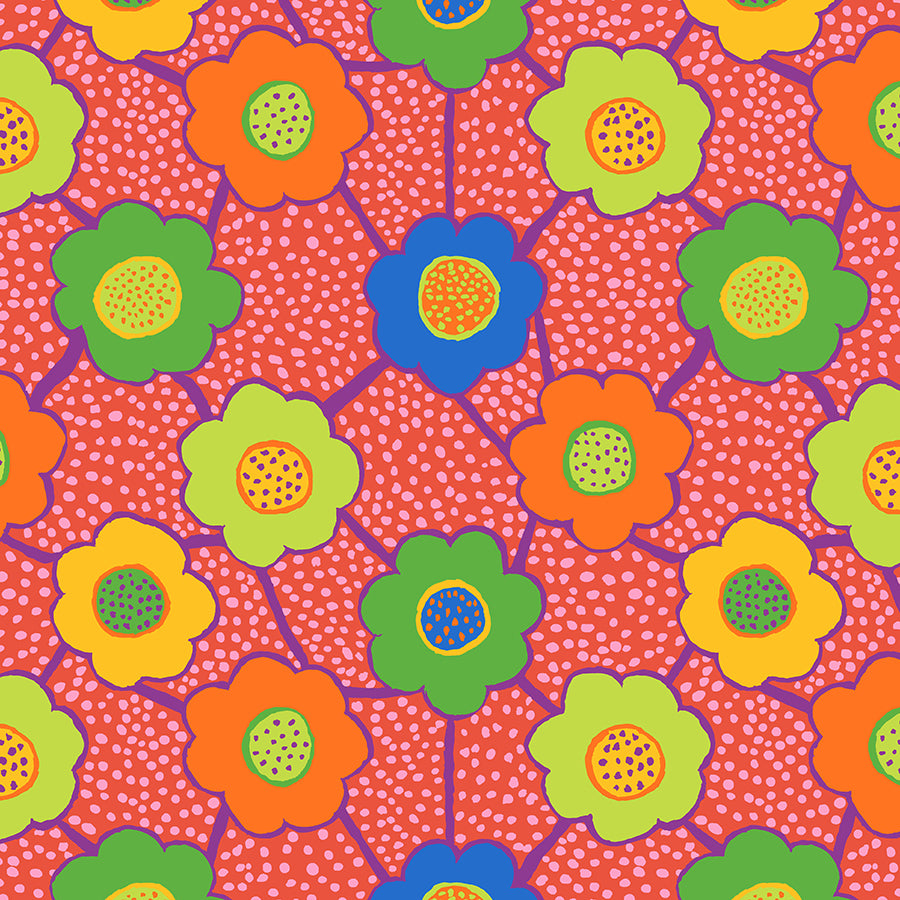 Kaffe Fassett Collective Floral Connections Red