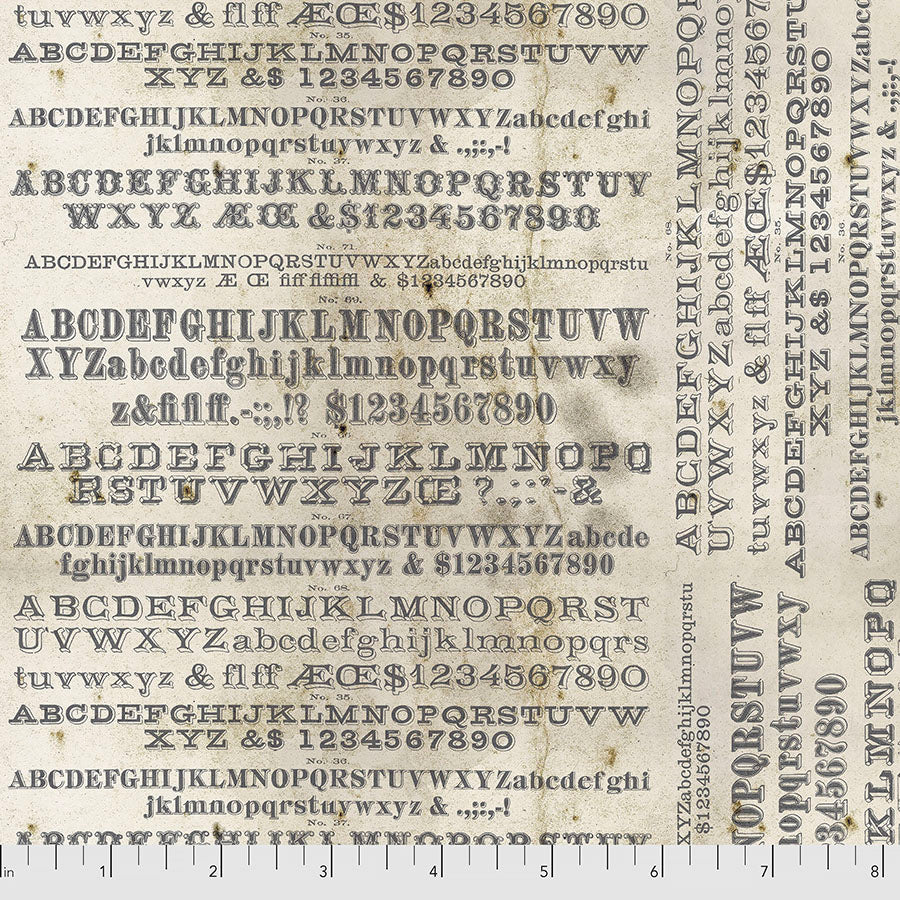 Monochrome Typography Parchment