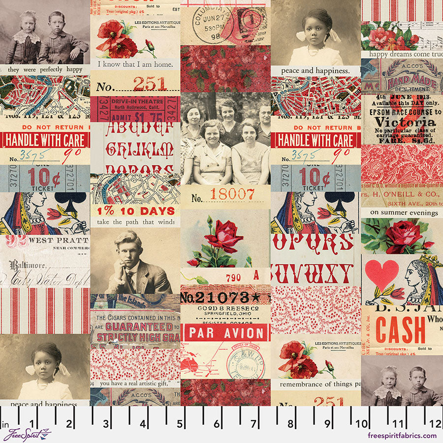Eclectic Elements Palette - Red Collage Red
