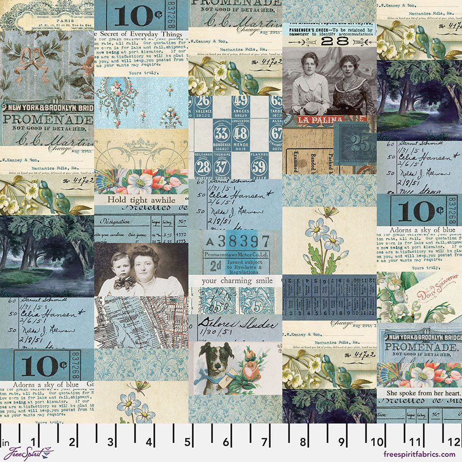 Eclectic Elements Palette - Blue Collage Blue