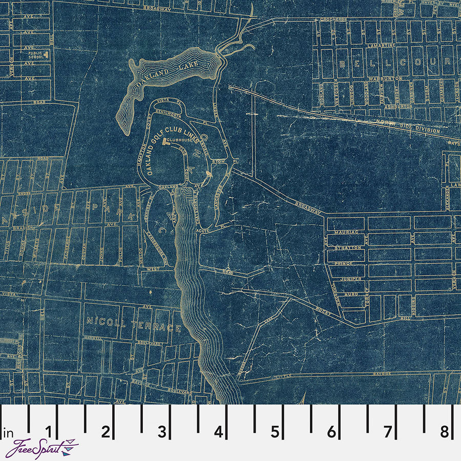 Eclectic Elements Palette - Blue Map Blue