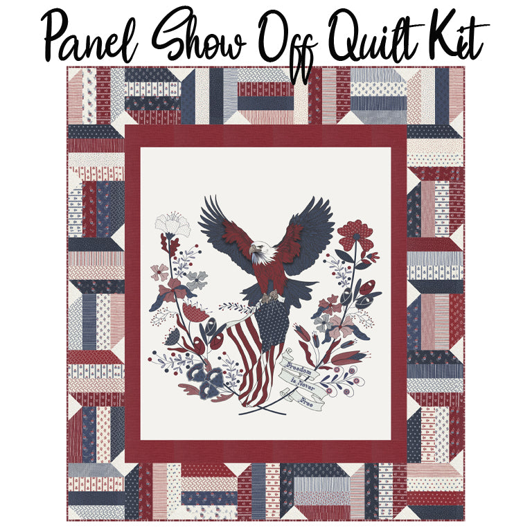 Panel Show Off Quilt Kit with American Gathering III from Moda