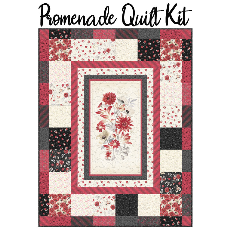 Promenade Quilt Kit with Scarlet Dreams from Wilmington