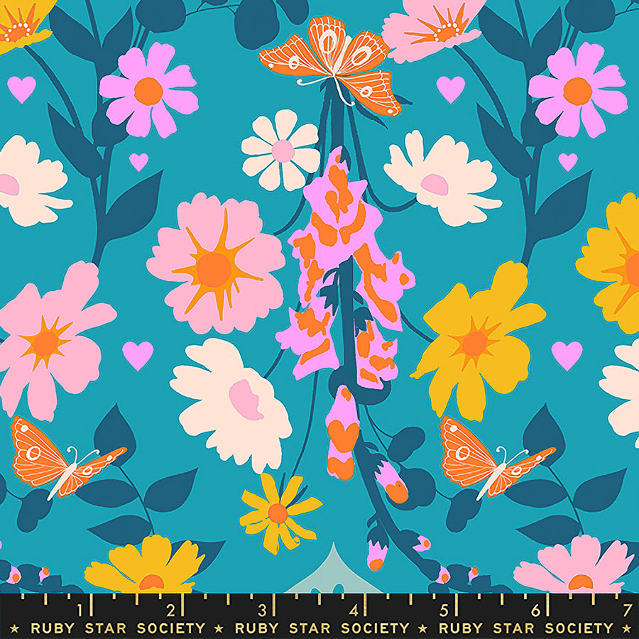 Best Day Ever Butterfly Florals Summer Sky
