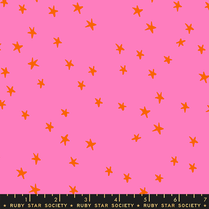 Starry Night Sky Vivid Pink