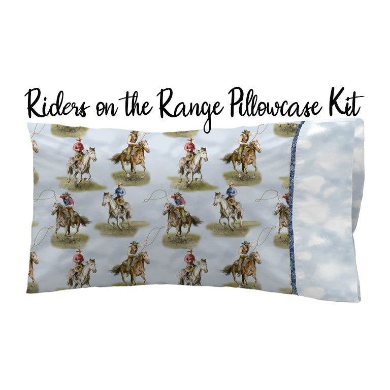 Riders on the Range Pillowcase Kit from Wilmington