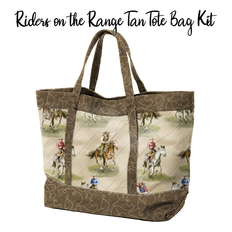 Riders on the Range Tan Tote Bag Kit from Wilmington
