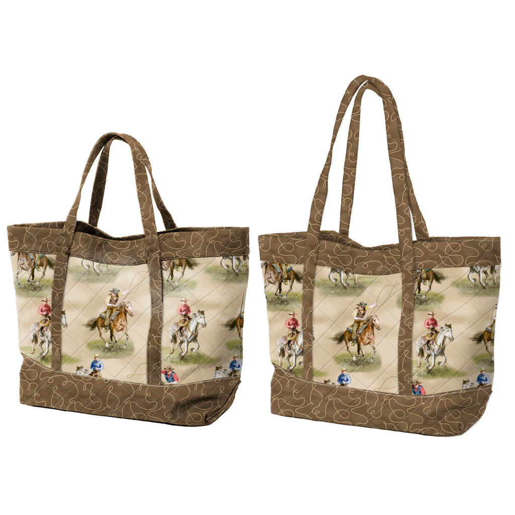 Riders on the Range Tan Tote Bag Kit from Wilmington
