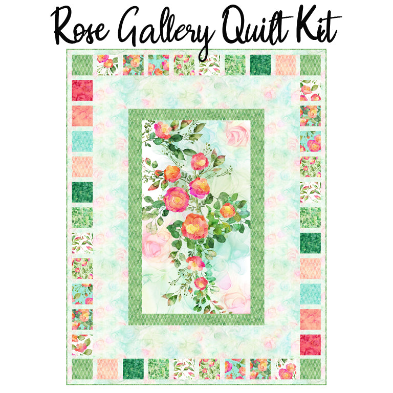 Rose Gallery Quilt Kit with Veranda from Northcott