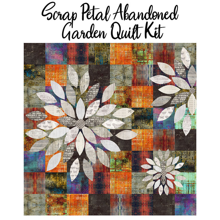 Scrap Petal Garden Quilt Kit with Tim Holtz Abandoned from Free Spirit