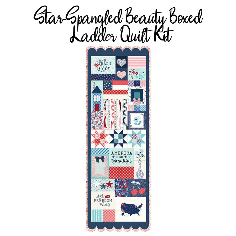 Star-Spangled Beauty Boxed Ladder Quilt Kit by Kimberbell for Maywood Studio