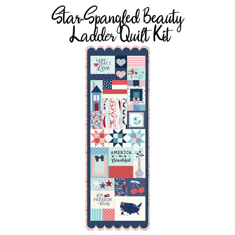 Star-Spangled Beauty Ladder Quilt Kit by Kimberbell for Maywood Studio