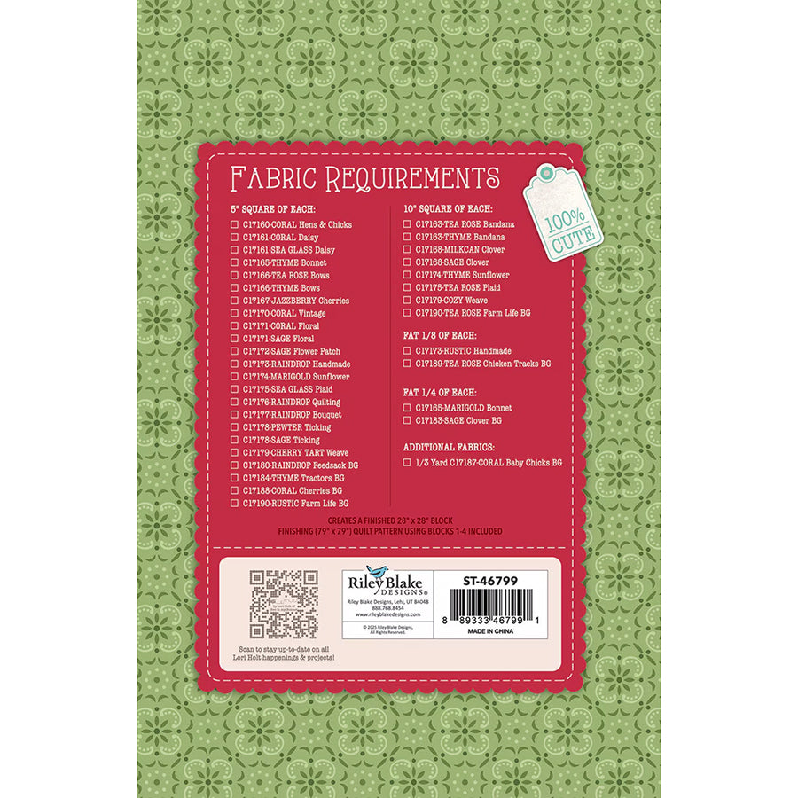 Farmer's Daughter Quilt Seeds Autumn Barn