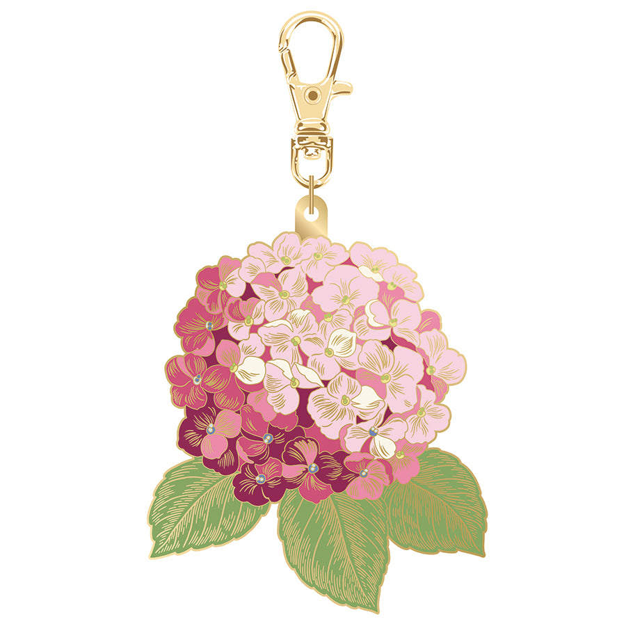 Enamel Charm Hydrangea Pink by Jennifer Bosworth