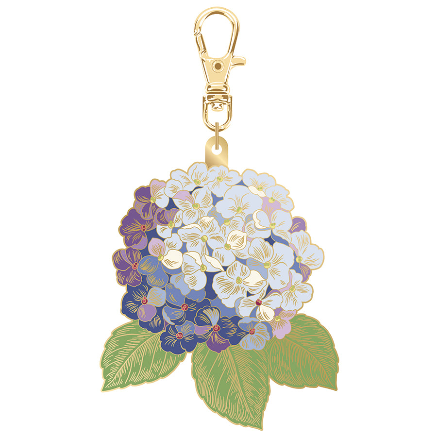 Enamel Charm Hydrangea Blue by Jennifer Bosworth