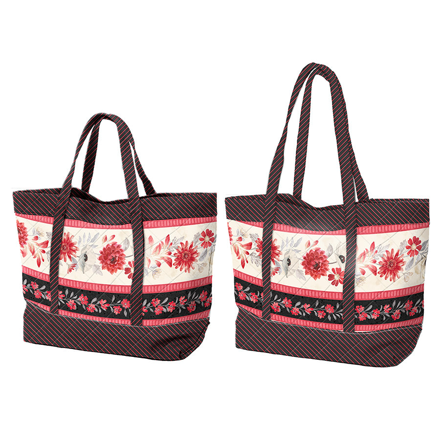 Scarlet Dreams Stripe Tote Bag Kit from Wilmington