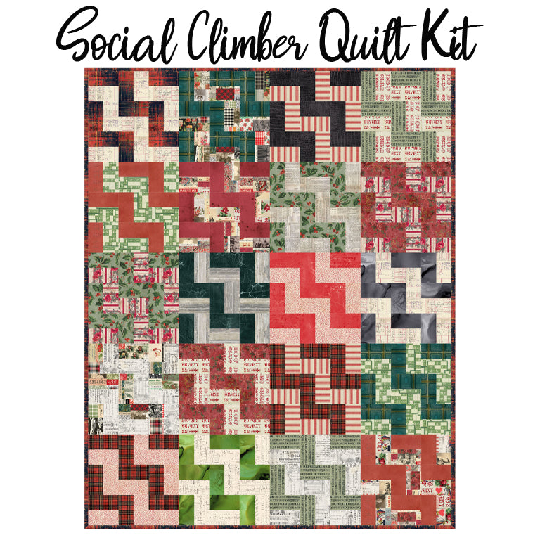 Social Climber Quilt Kit with Eclectic Elements Palette - Seasonal from Free Spirit