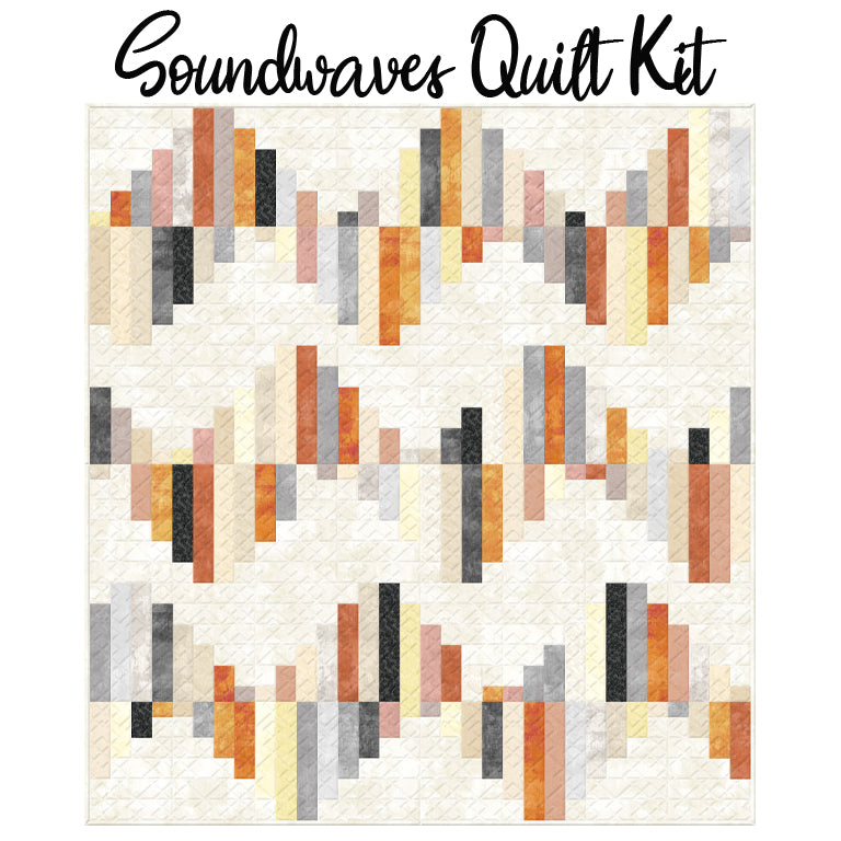 Soundwaves Quilt Kit with Peach Street from Wilmington