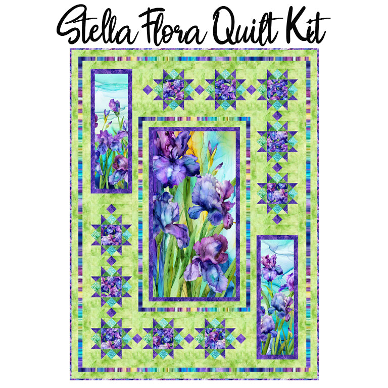 Stella Flora Quilt Kit with Infatuation from Northcott