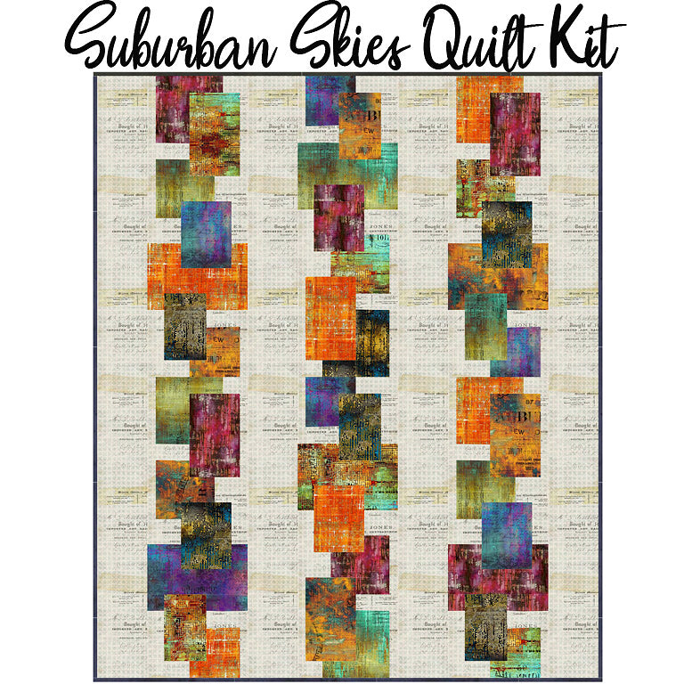 Suburban Skies Quilt Kit with Tim Holtz Abandoned from Free Spirit