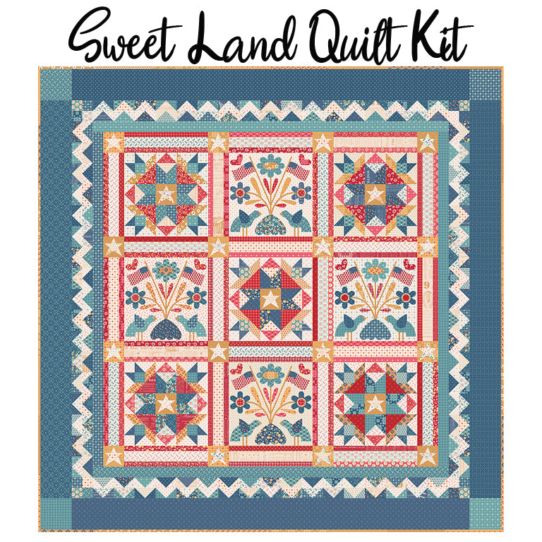 Sweet Land Sew Along Quilt Kit with Americana from Riley Blake