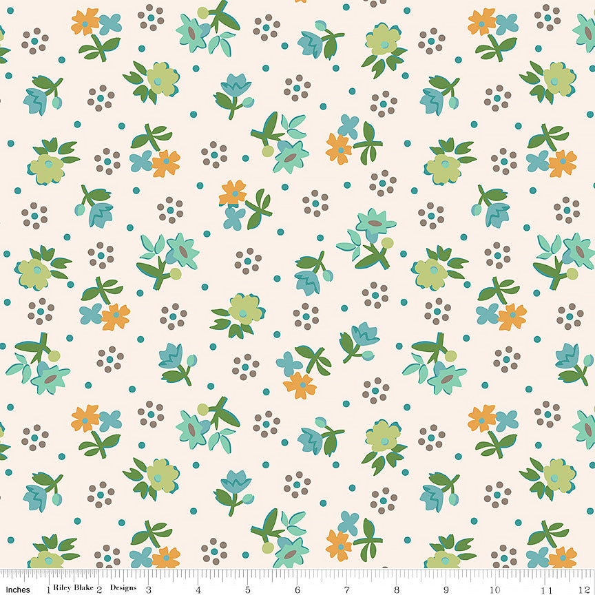 108" Wide Quilt Backing Gentler Times Reunion Pebble