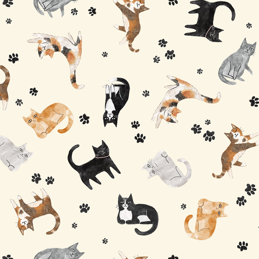 Homebodies Tossed Cats Cream