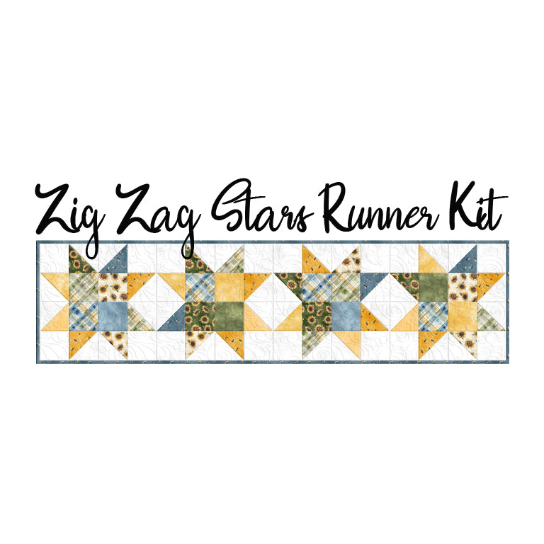 Zig Zag Stars Runner Kit with Sunkissed from Wilmington