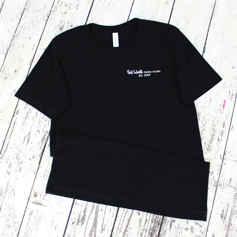 Fort Worth Fabric Studio T Shirt Black/White