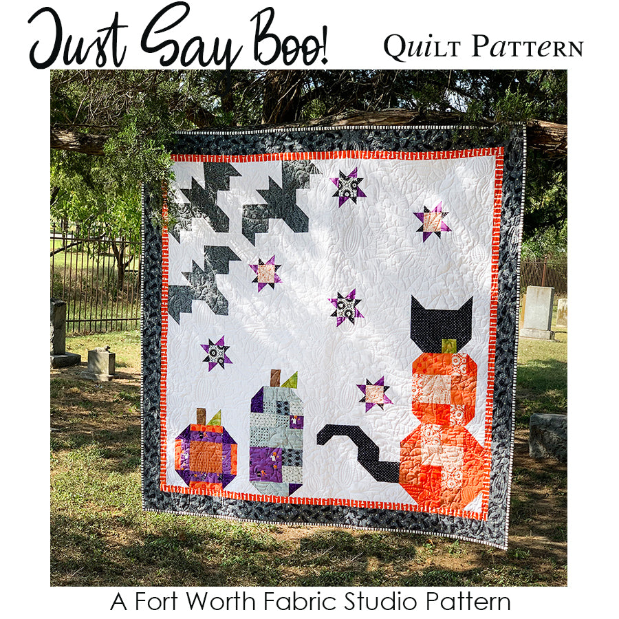 Just Say Boo! Quilt Pattern PDF Download