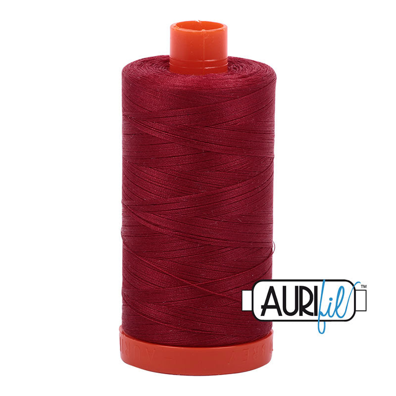 Aurifil Cotton Mako Thread Burgundy 50wt MK50-1103