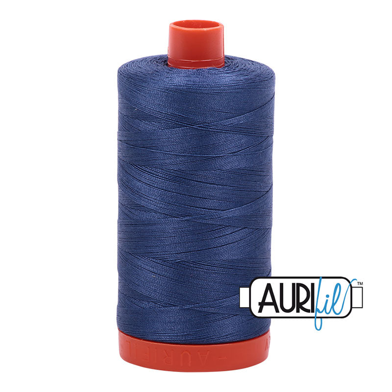 Aurifil Cotton Mako Thread Steel Blue 50wt MK50-2775