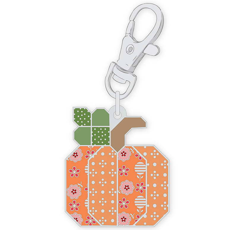 Enamel Happy Charm Pumpkin by Lori Holt